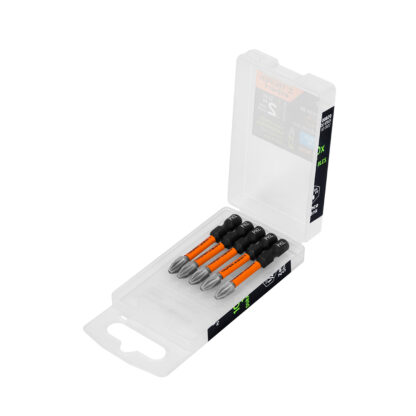 Estuche con 5 puntas de cruz PH2 de impacto largo 2" TRUPER - Imagen 3