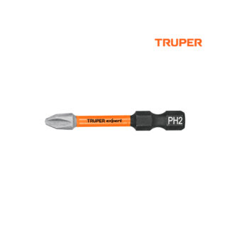 Estuche con 5 puntas de cruz PH2 de impacto largo 2" TRUPER