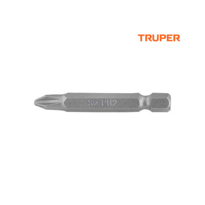 Estuche con 5 puntas de cruz PH2 largo 2" TRUPER