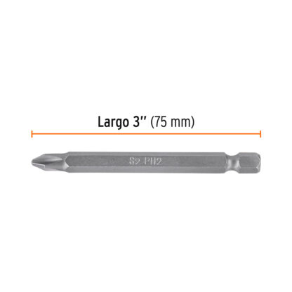 Estuche con 5 puntas de cruz PH2 largo 3" TRUPER - Imagen 2