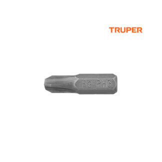 Estuche con 5 puntas de cruz PH3 largo 1" TRUPER