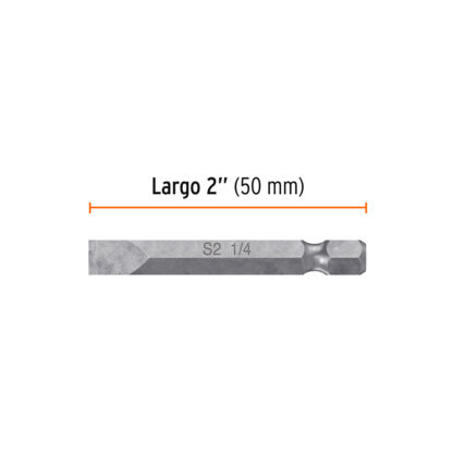 Estuche con 5 puntas planas de 1/4" largo 2" TRUPER - Imagen 2
