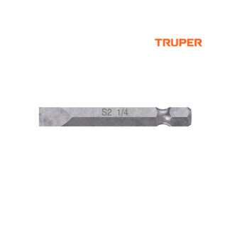 Estuche con 5 puntas planas de 1/4" largo 2" TRUPER