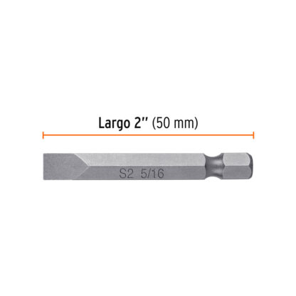 Estuche con 5 puntas planas de 5/16" largo 2" TRUPER - Imagen 2