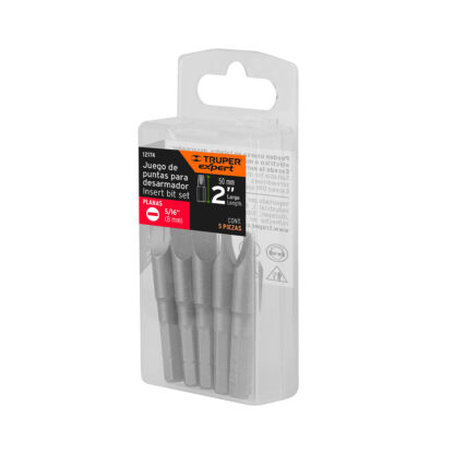 Estuche con 5 puntas planas de 5/16" largo 2" TRUPER - Imagen 4