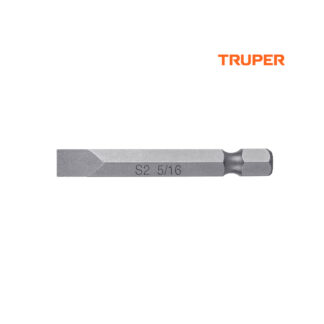 Estuche con 5 puntas planas de 5/16" largo 2" TRUPER