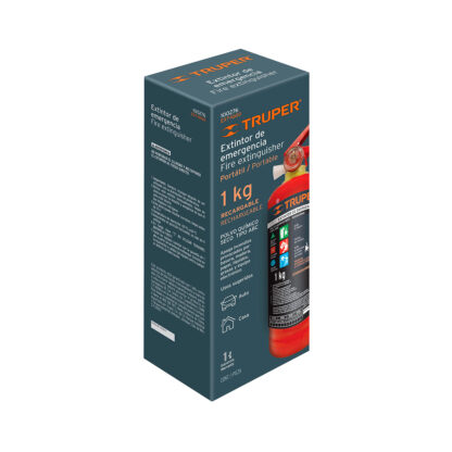 Extintor portátil 1 kg recargable TRUPER - Imagen 4
