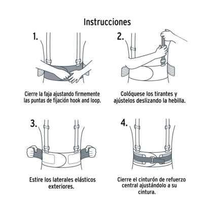 Faja lumbar con tercer cinturón talla M TRUPER - Imagen 2