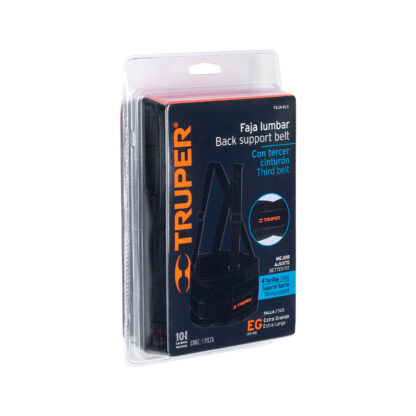 Faja lumbar con tercer cinturón talla XG TRUPER - Imagen 3