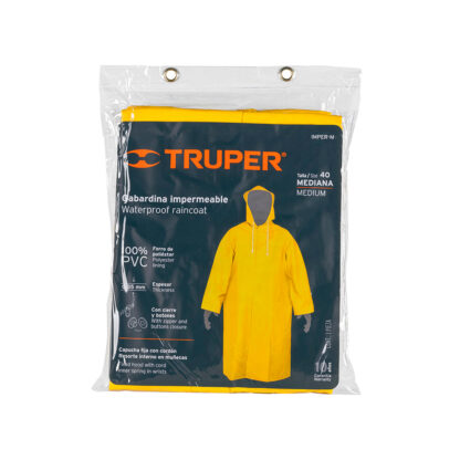 Gabardina impermeable doble capa talla M TRUPER - Imagen 3