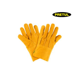 Guantes de carnaza cortos PRETUL