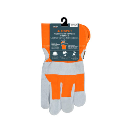 Guantes de carnaza y loneta unitalla TRUPER - Imagen 2