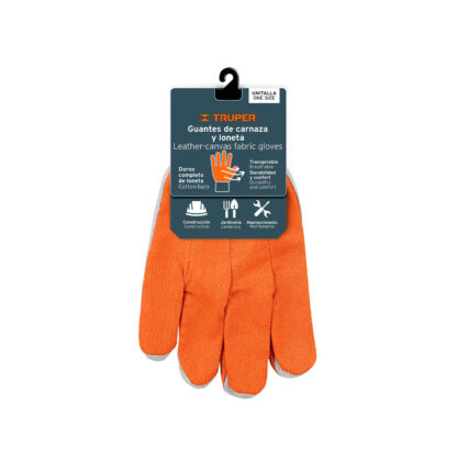 Guantes de carnaza y loneta, uso ligero TRUPER - Imagen 2