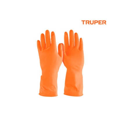 Guantes de látex para limpieza talla chica TRUPER
