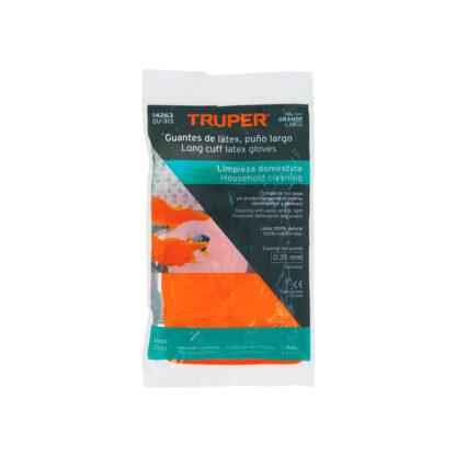 Guantes de látex para limpieza talla G TRUPER - Imagen 3