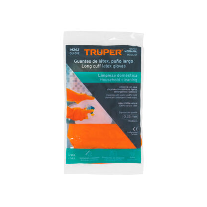 Guantes de látex para limpieza talla M TRUPER - Imagen 3