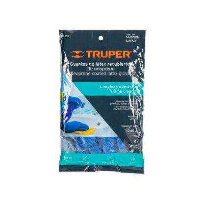 Guantes de látex reforzados para limpieza talla G TRUPER - Imagen 3