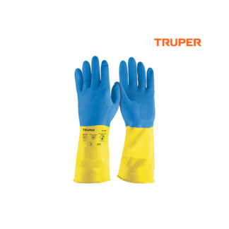 Guantes de látex reforzados para limpieza talla M TRUPER