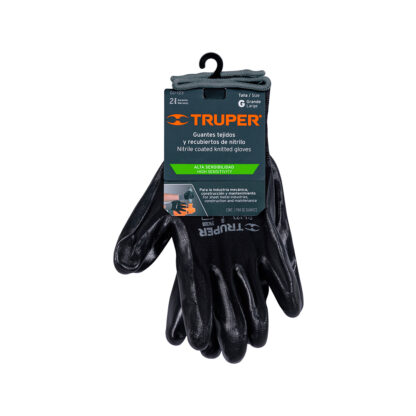 Guantes de nylon recubiertos de nitrilo talla G TRUPER - Imagen 2
