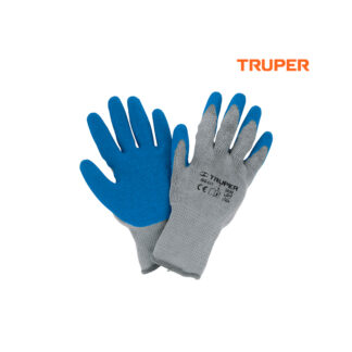 Guantes de poliéster recubiertos de latex talla chica TRUPER