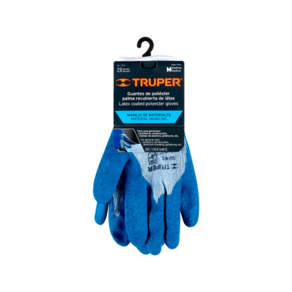 Guantes de poliéster recubiertos de latex talla M TRUPER - Imagen 2