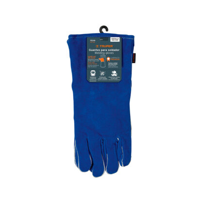 Guantes para soldador reforzados azules TRUPER - Imagen 2