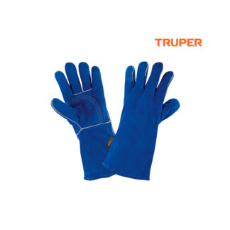 Guantes para soldador reforzados azules TRUPER
