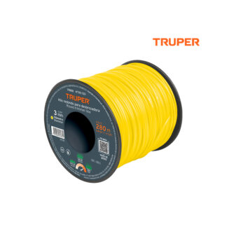 Hilo redondo para desbrozadora en carrete 3 mm x 280 m TRUPER