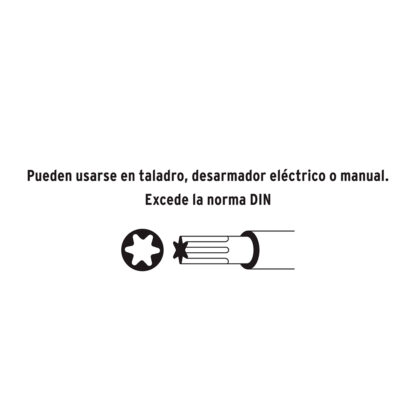 Juego de 7 puntas torx combinadas con seguro largo 2" TRUPER - Imagen 3