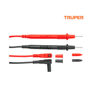 Juego de cables de prueba para multímetro TRUPER