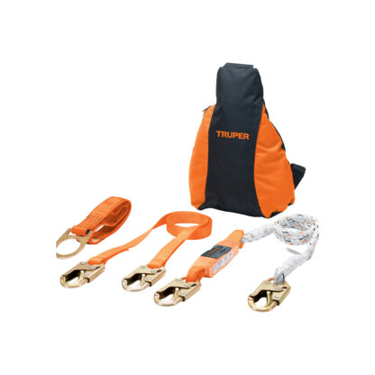 Kit contra caídas con arnés de tres anillos TRUPER - Imagen 2