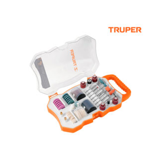Kit de accesorios para mini rectificadora, 121 piezas TRUPER