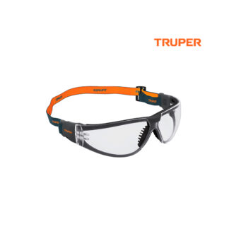 Lentes de seguridad transparente con banda elástica TRUPER