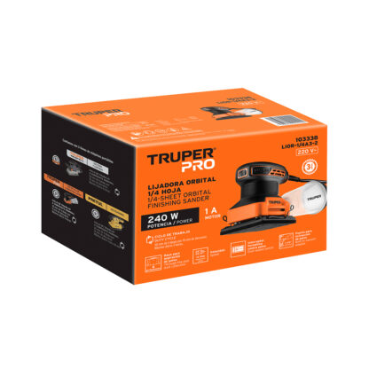Lijadora orbital 1/4 hoja profesional TRUPER - Imagen 3