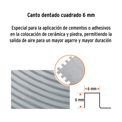 Llana 11" dentado cuadrado, 6 remaches TRUPER - Imagen 3