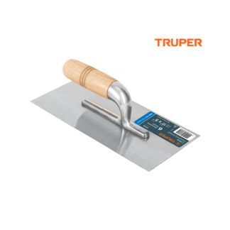 Llana 11" x 5" canto recto, 6 remaches TRUPER