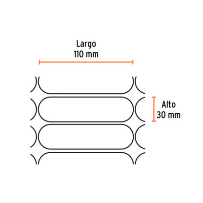 Malla de seguridad, rollo de 30 m TRUPER - Imagen 2