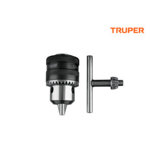 Mandril 3/8" con llave, cuerpo moleteado TRUPER