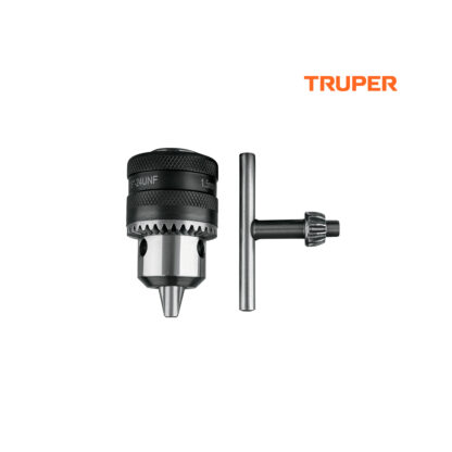 Mandril 3/8" con llave, cuerpo moleteado TRUPER