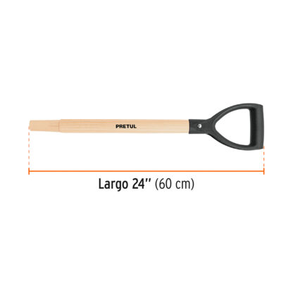 Mango para lampa de 24", puño "Y" plástico PRETUL - Imagen 2