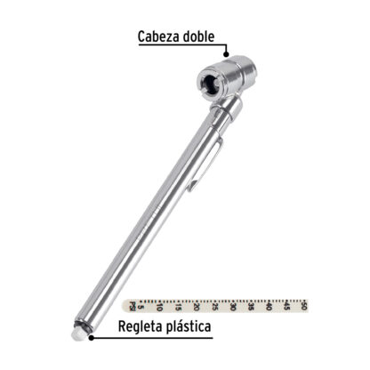 Medidor de presión tipo lápiz, 50 psi cabeza doble PRETUL - Imagen 2