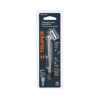 Medidor de presión tipo lápiz, 50 psi cabeza doble TRUPER - Imagen 4