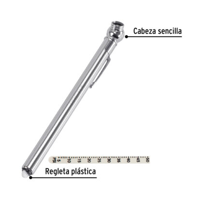 Medidor de presión tipo lápiz, 50 psi cabeza sencilla PRETUL - Imagen 2