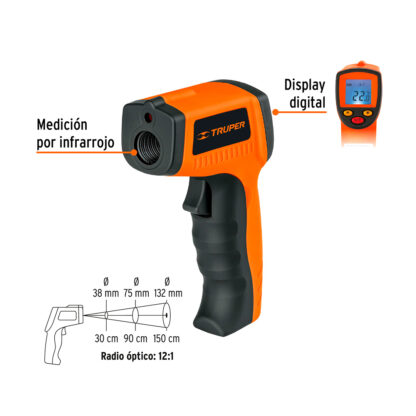Medidor infrarrojo de temperatura de -50°C a 500°C TRUPER - Imagen 2