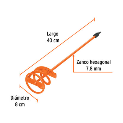 Mezclador para pintura 40 cm TRUPER - Imagen 2
