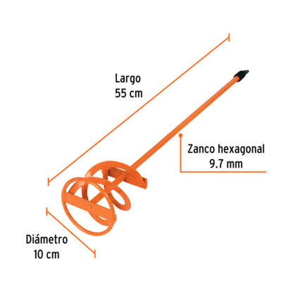 Mezclador para pintura 55 cm TRUPER - Imagen 2