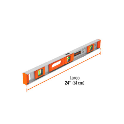Nivel profesional de 24" con protección de ABS TRUPER - Imagen 3