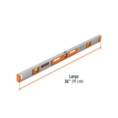 Nivel profesional de 36" con protección de ABS TRUPER - Imagen 3