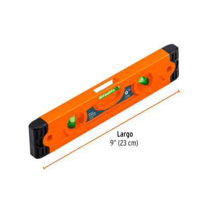 Nivel torpedo magnético de 9" con cuerpo de ABS TRUPER - Imagen 2