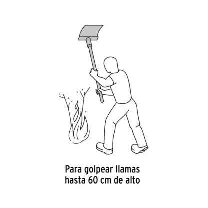 Pala bate fuego con mango de madera TRUPER - Imagen 3